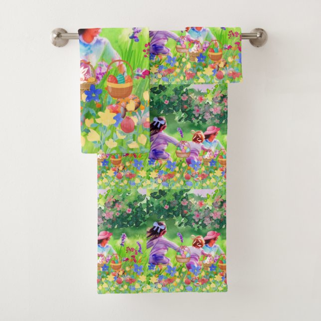 Conjunto De Toalhas Caça de Ovos de Páscoa (Insitu)