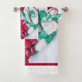 Conjunto De Toalhas Cacau quente, marshmallows e doces, Natal