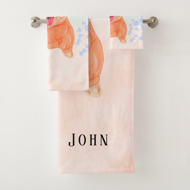 Conjunto De Toalhas Cachorro Cachorro Cachorro Cachorro Cachorro Cacho (Insitu)