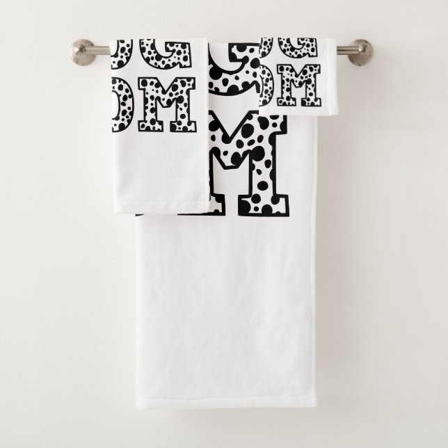 Conjunto De Toalhas Cachorro Mãe em Diversão Nome Personalizado do Imp (Insitu)