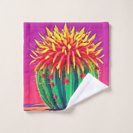 Conjunto De Toalhas Cactus Vibrante