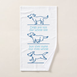 Conjunto De Toalhas Cães fazem nossas vidas inteiras
