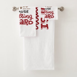 Conjunto De Toalhas Café Porque Adultar É Duro