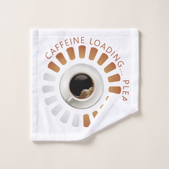 Conjunto De Toalhas Caffeine loading (Pano de lavar)