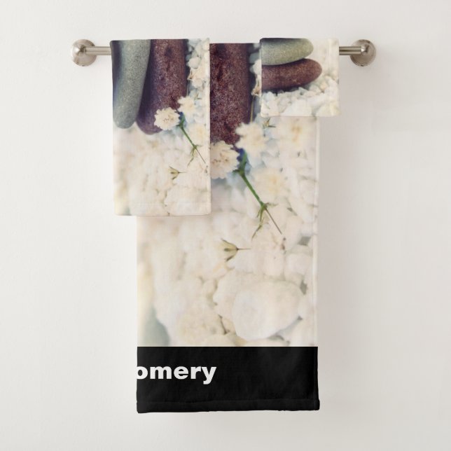 Conjunto De Toalhas Cairo Meditativo de Pedras Empilhadas (Insitu)