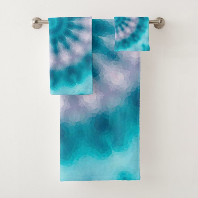 Conjunto De Toalhas Caleidoscópio azul (Insitu)