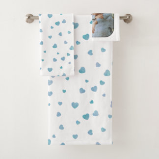 Conjunto De Toalhas Caligrafia Foto Personalizada de Aniversário para