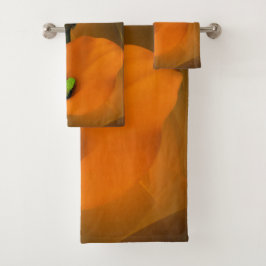 Conjunto De Toalhas Calla Lily Warm Yellow Mist Background