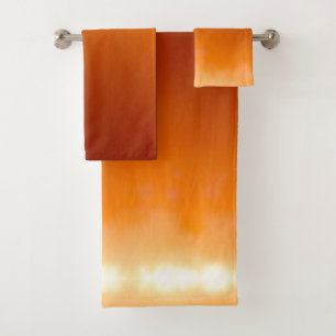 Conjunto De Toalhas Calm City Skyline Sunset Abstrato Impressionista
