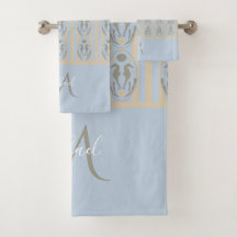 Cameo de Cavalo-Marinho Costeiro Azul Creme Listra