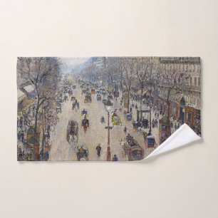 Conjunto De Toalhas Camille Pissarro - Boulevard Montmartre, manhã