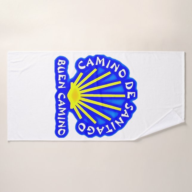Conjunto De Toalhas Camino de santiago buen camo Scallop shell (Toalha de Banho)
