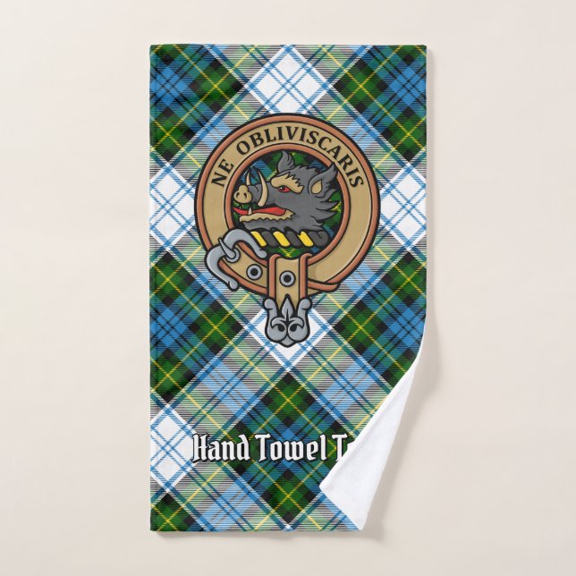 Conjunto De Toalhas Campbell Crest over Dress Tartan (Toalha de mão)