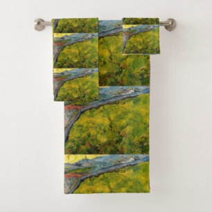 Conjunto De Toalhas Campo de sementes em Sunrise, por Vincent van Gogh