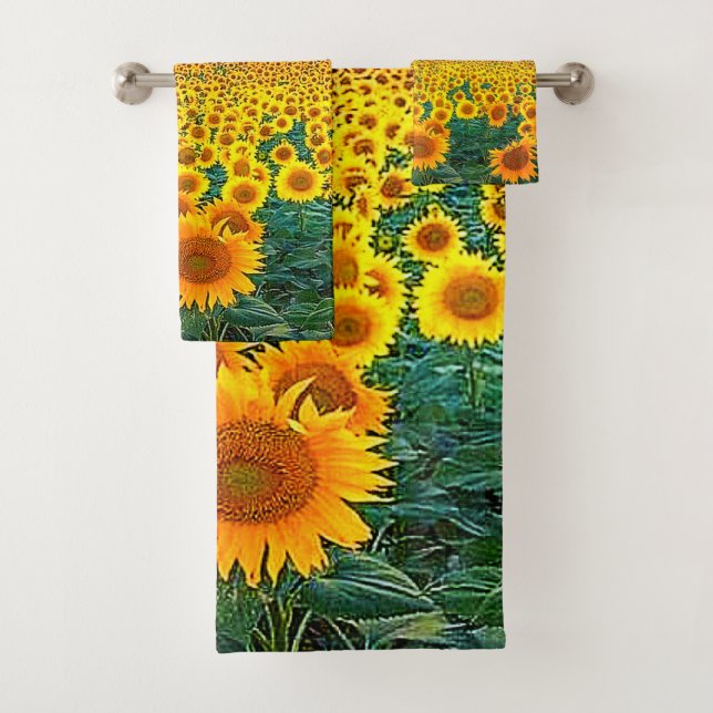 Conjunto De Toalhas Campo do Ouro Sunflower Sunrise (Insitu)