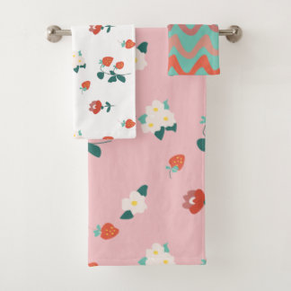 Conjunto De Toalhas Campos de frutillas