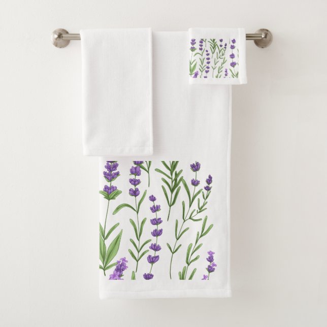 CONJUNTO DE TOALHAS CAMPOS LAVANDA (Insitu)