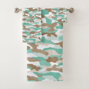 Conjunto De Toalhas Camuflagem Costeira