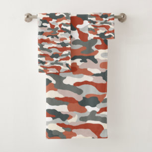 Conjunto De Toalhas Camuflagem de outono