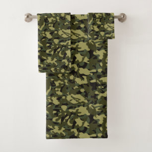 Conjunto De Toalhas Camuflagem Euro Spring