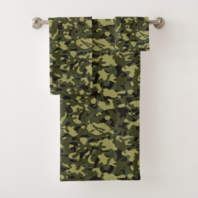 Conjunto De Toalhas Camuflagem Euro Spring (Insitu)