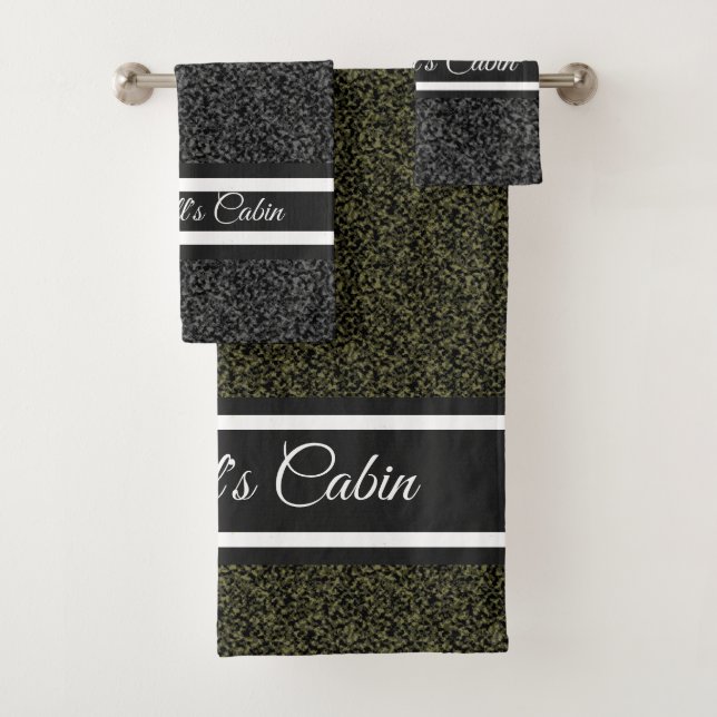 Conjunto De Toalhas Camuflagem Personalizada (Insitu)