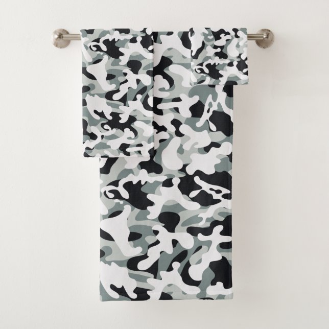 Conjunto De Toalhas Camuflagem Poeira de Neve  (Insitu)
