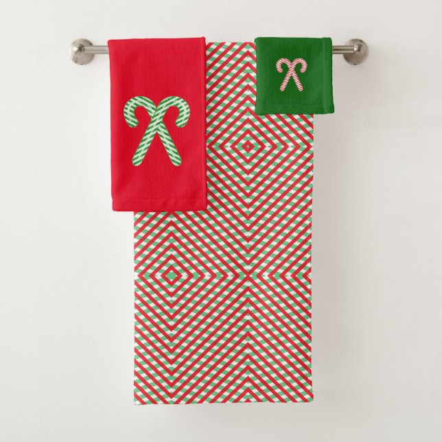 Conjunto De Toalhas Cana-de-natal/menta-de-menta (Insitu)