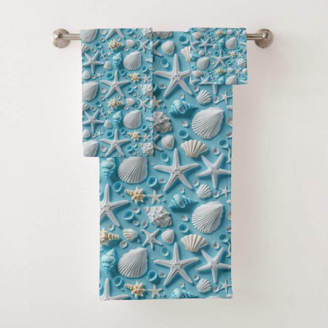 Conjunto De Toalhas Cana-de-praia branca (Insitu)
