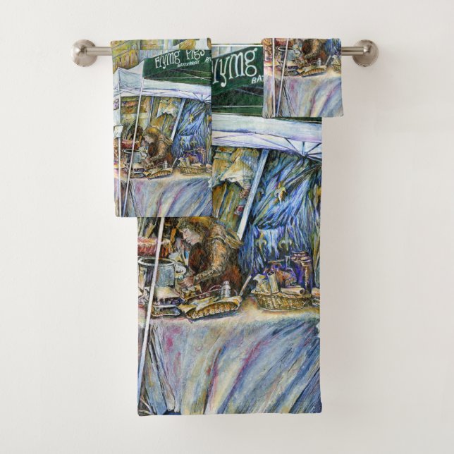 Conjunto De Toalhas Canto do Porco Voador e do Vinho Um Bit (Insitu)