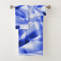 Canto dos pedaços quadrados de acrílico, azul a br