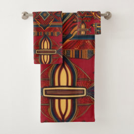 Conjunto De Toalhas Canvas africana