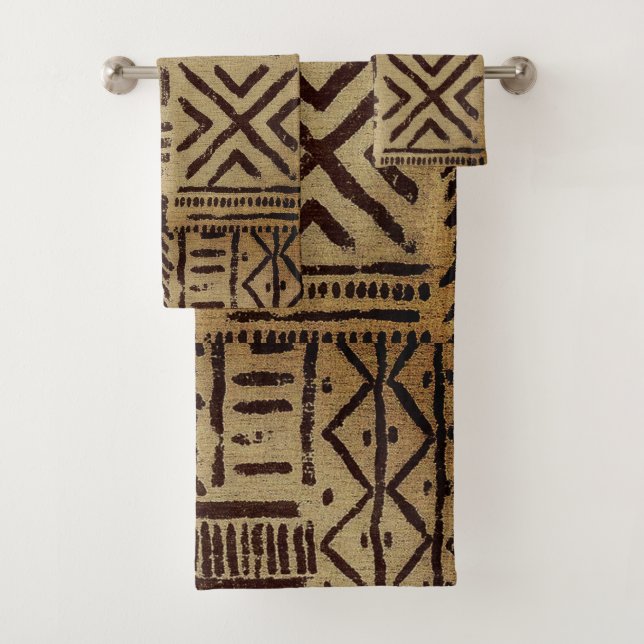 Conjunto De Toalhas "Canvas da Terra Envelhecida": (Insitu)