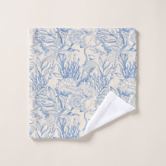 Conjunto De Toalhas Canvas verde-marinha elegante (Pano de lavar)