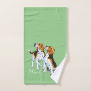 Conjunto De Toalhas cão de beagle