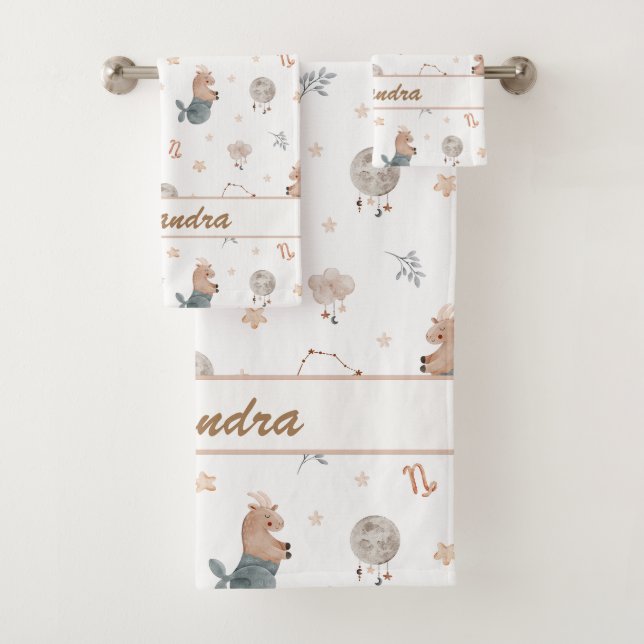 Conjunto De Toalhas Capricórnio Kids | Prático e suave para cabras peq (Insitu)