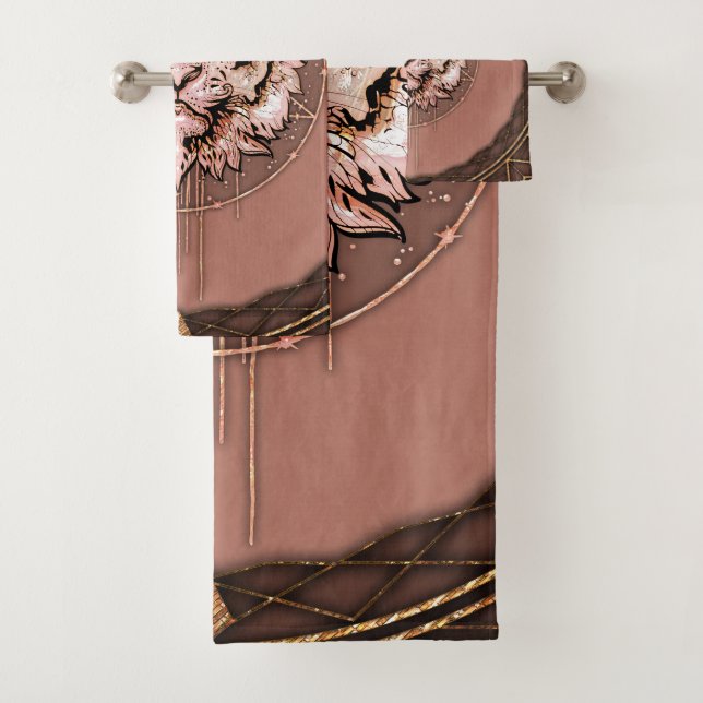 Conjunto De Toalhas Captivação e representação artística de um tigre (Insitu)