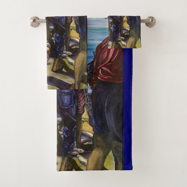 Conjunto De Toalhas Captura da manhã, Ilha Harbour, Bahamas (Insitu)