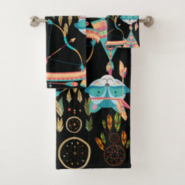 Conjunto De Toalhas Capturas de Sonho Coloridas