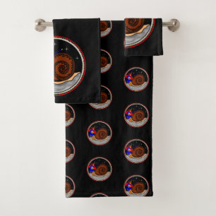Conjunto De Toalhas Caracol estranho