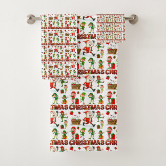 Conjunto De Toalhas Caracteres de Natal