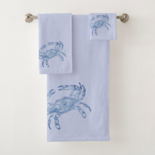 Conjunto De Toalhas Caranguejo azul-   texugo 