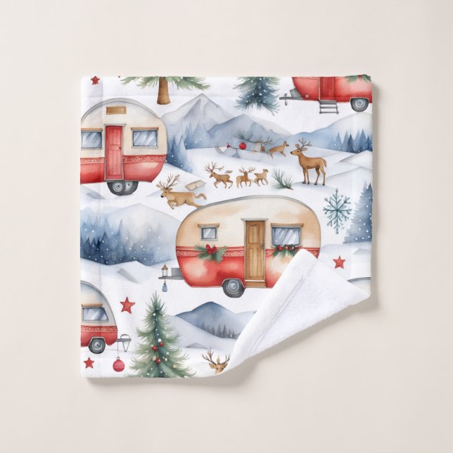 Conjunto De Toalhas Caravan Christmas (Pano de lavar)