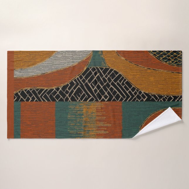 Conjunto De Toalhas Caribe africano de luxo sofisticado (Toalha de Banho)