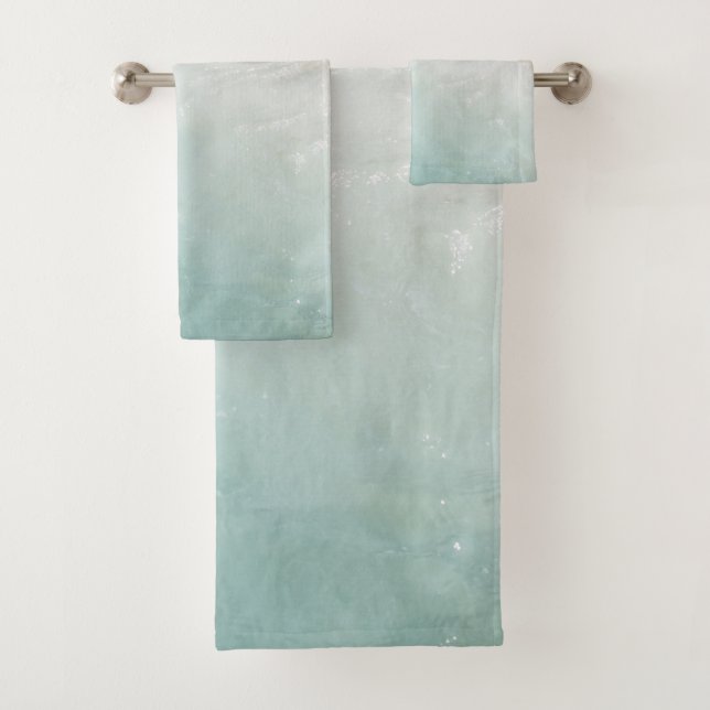 Conjunto De Toalhas Caribe de Pastel mole Oceano Feliz 1 (Insitu)