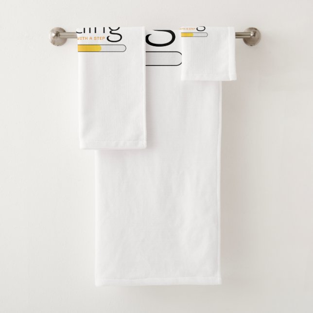 Conjunto De Toalhas Carregamento - O sucesso começa com uma etapa (Insitu)