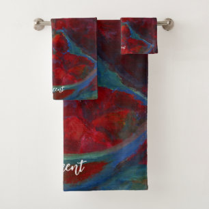 Conjunto De Toalhas Carregue seu Trabalho de arte Transformar a pint