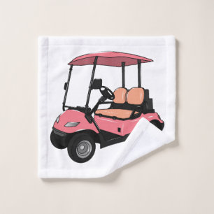 Conjunto De Toalhas Carrinho de golfe / desenho animado de buggy de go