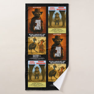 Conjunto De Toalhas Cartaz de Filme Western Paródia