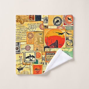 Conjunto De Toalhas Cartaz de viagens vintage